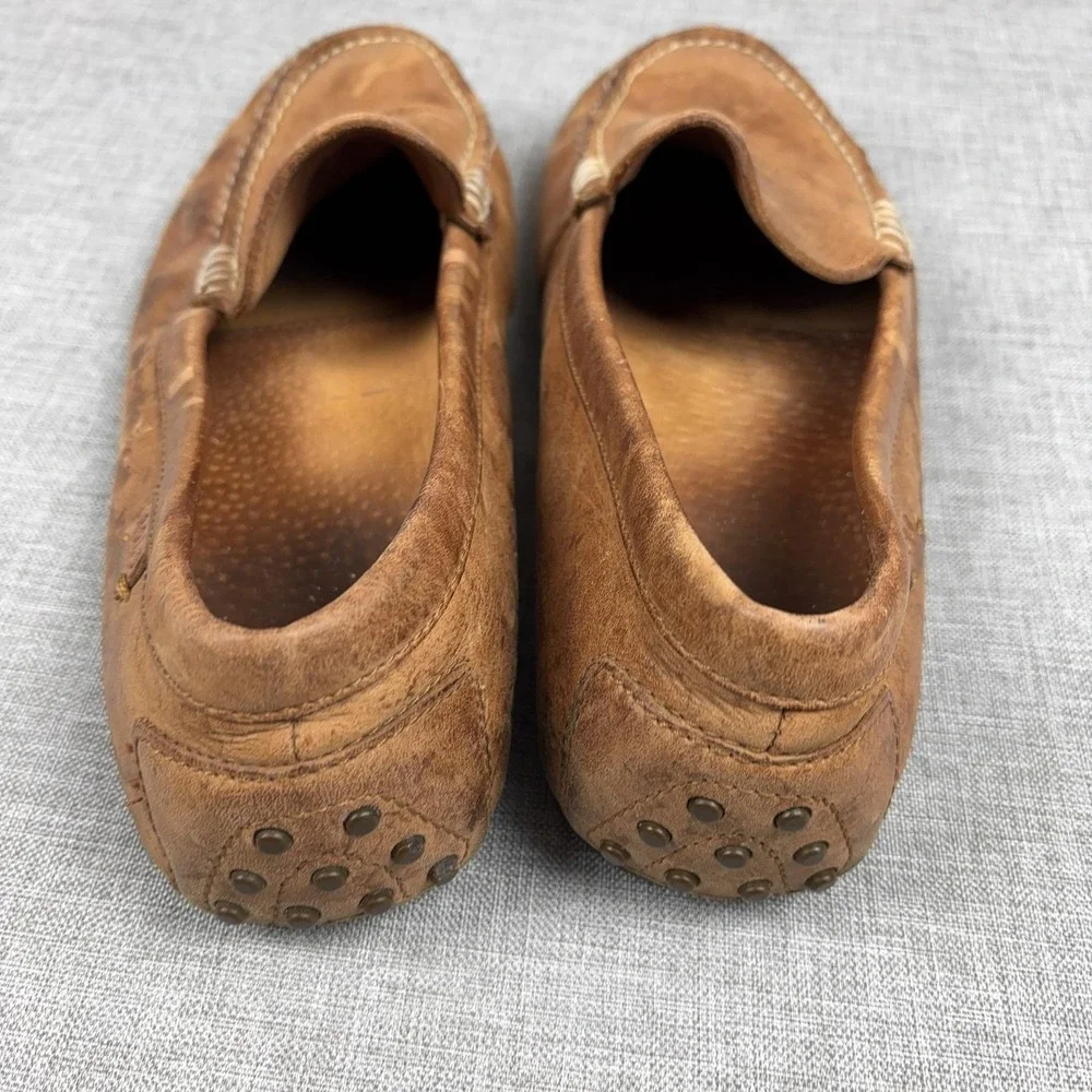 Polo Ralph Lauren Leather Loafer Woodley Shoes Mens Size 9.5 D Brown Driving